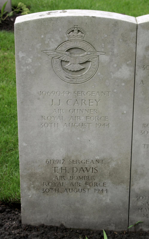 F/Sgt Geoffrey Maurice Canning<br/><br /><br />died August 31st, 1944